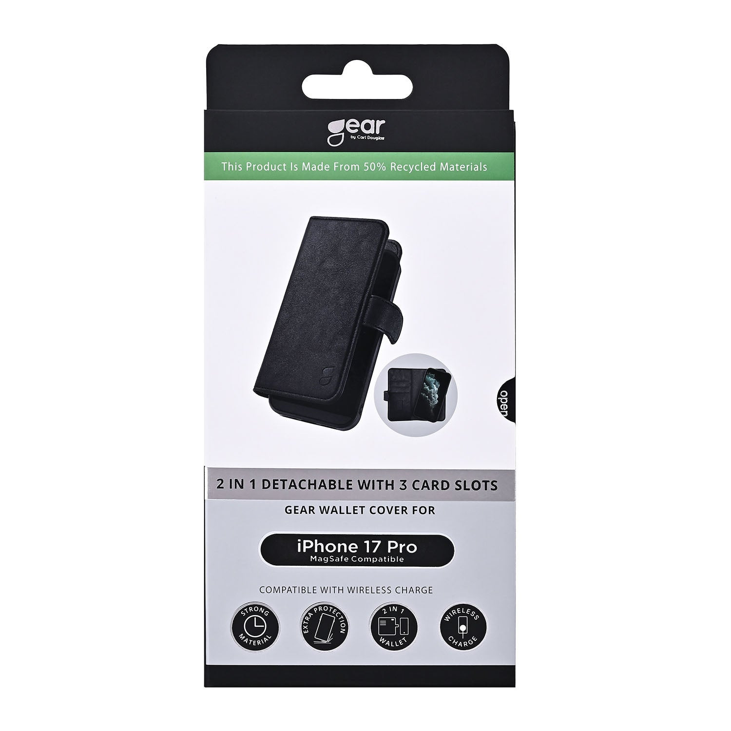 Gear Wallet Case 2-in-1 MagSerie Black - iPhone 17 Pro/18 Pro – image 2