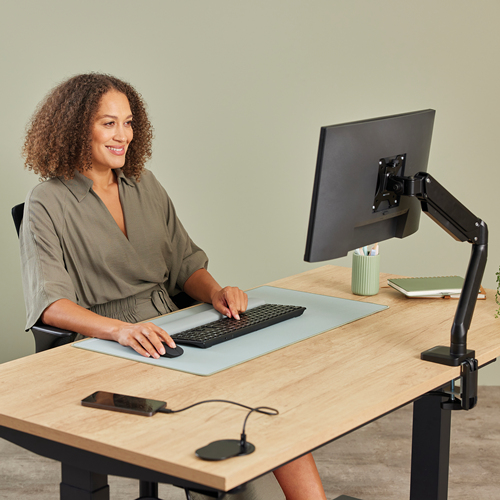 Fellowes Einbausteckdose Schreibtisch 230V USB-A,USB-C schwa Steckdosenleisten