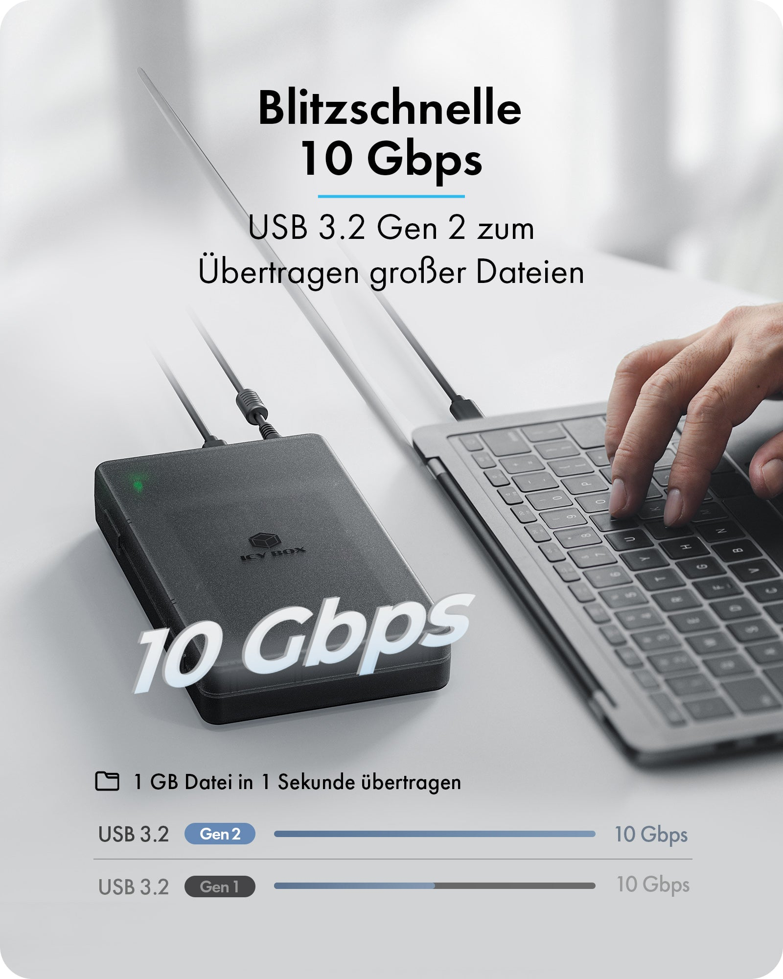 Docking- & Klonstation IcyBox für M.2 & 2,5/3,5 SSD/HDD