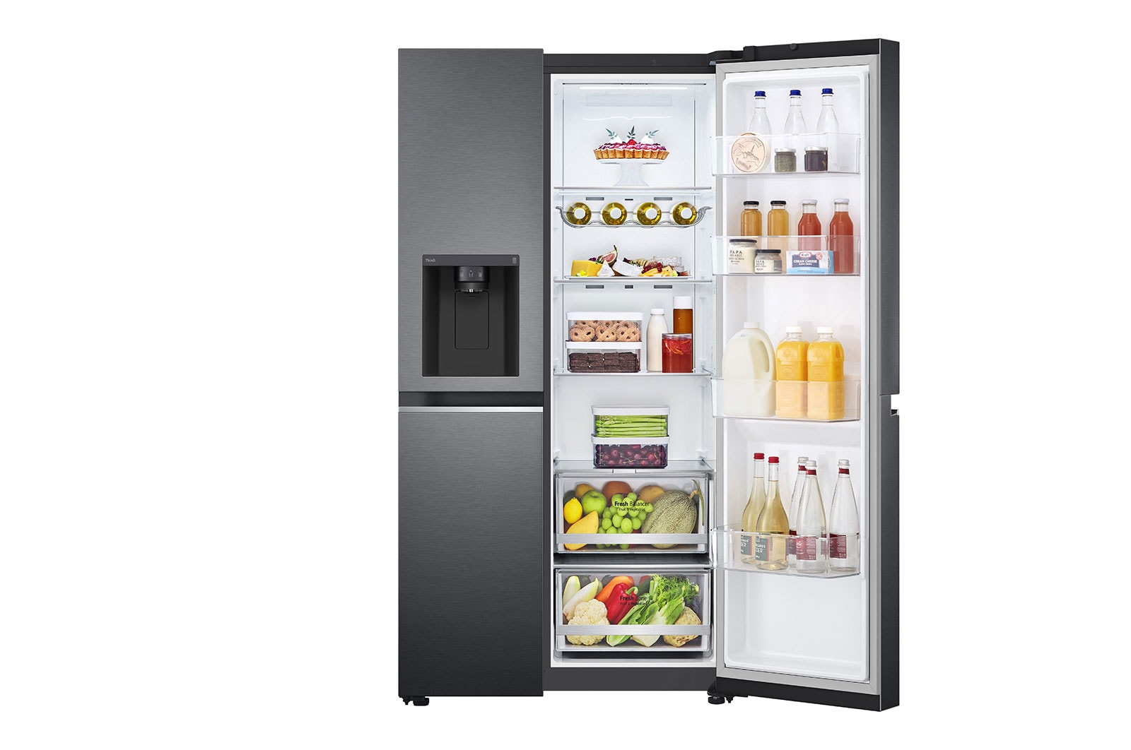 LG GSLV80MCLF side-by-side refrigerator Freestanding – image 9