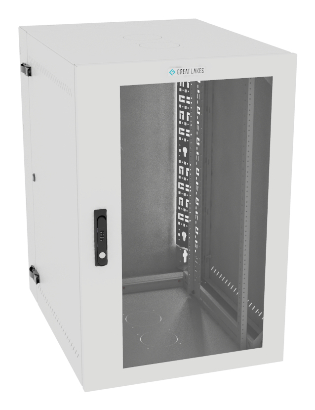 Vertiv VR Rack GL36WMCMP-W-SC-00-CM rack cabinet 19U Wall mounted rack White – image 1