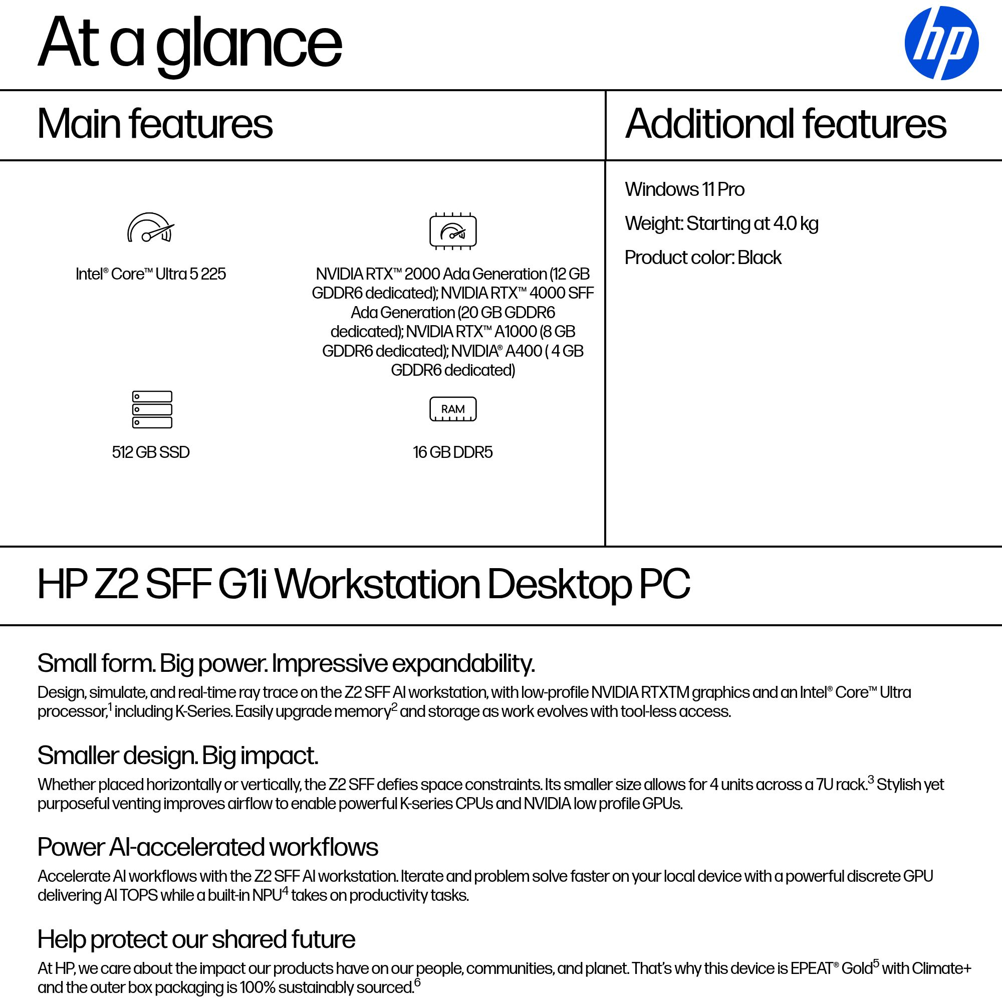 HP Z2 SFF G1i Workstation Desktop PC – image 3