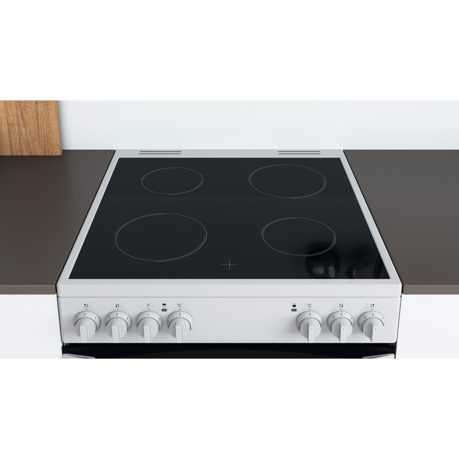 Indesit ID67V9KMW/UK cooker Freestanding cooker Electric Ceramic hob White – image 5