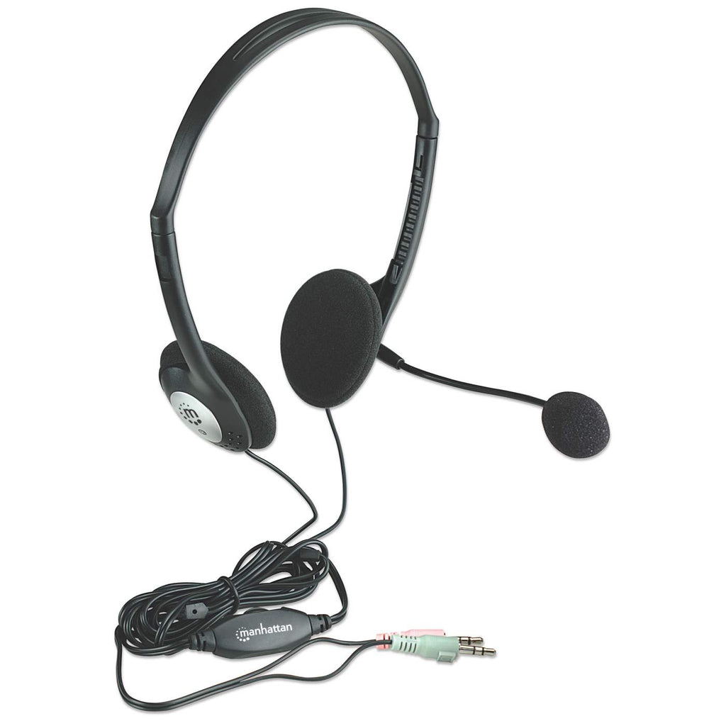 Manhattan Stereo On-Ear Headset (3.5mm), Microphone Boom, In-Line Volume Control, Foam Earpads, Standard – image 2