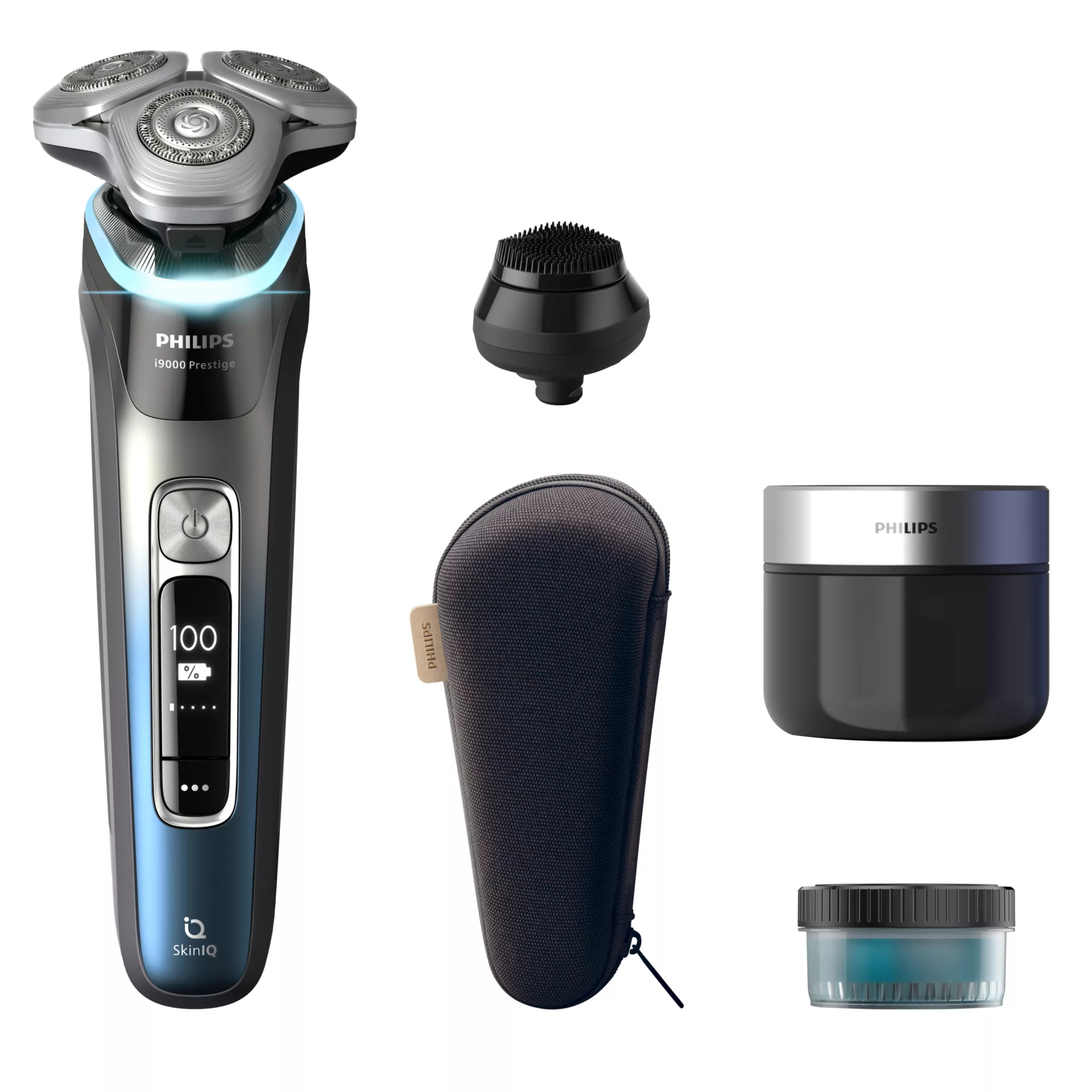 Philips XP9214/56 men's shaver Rotation shaver Trimmer Blue, Metallic