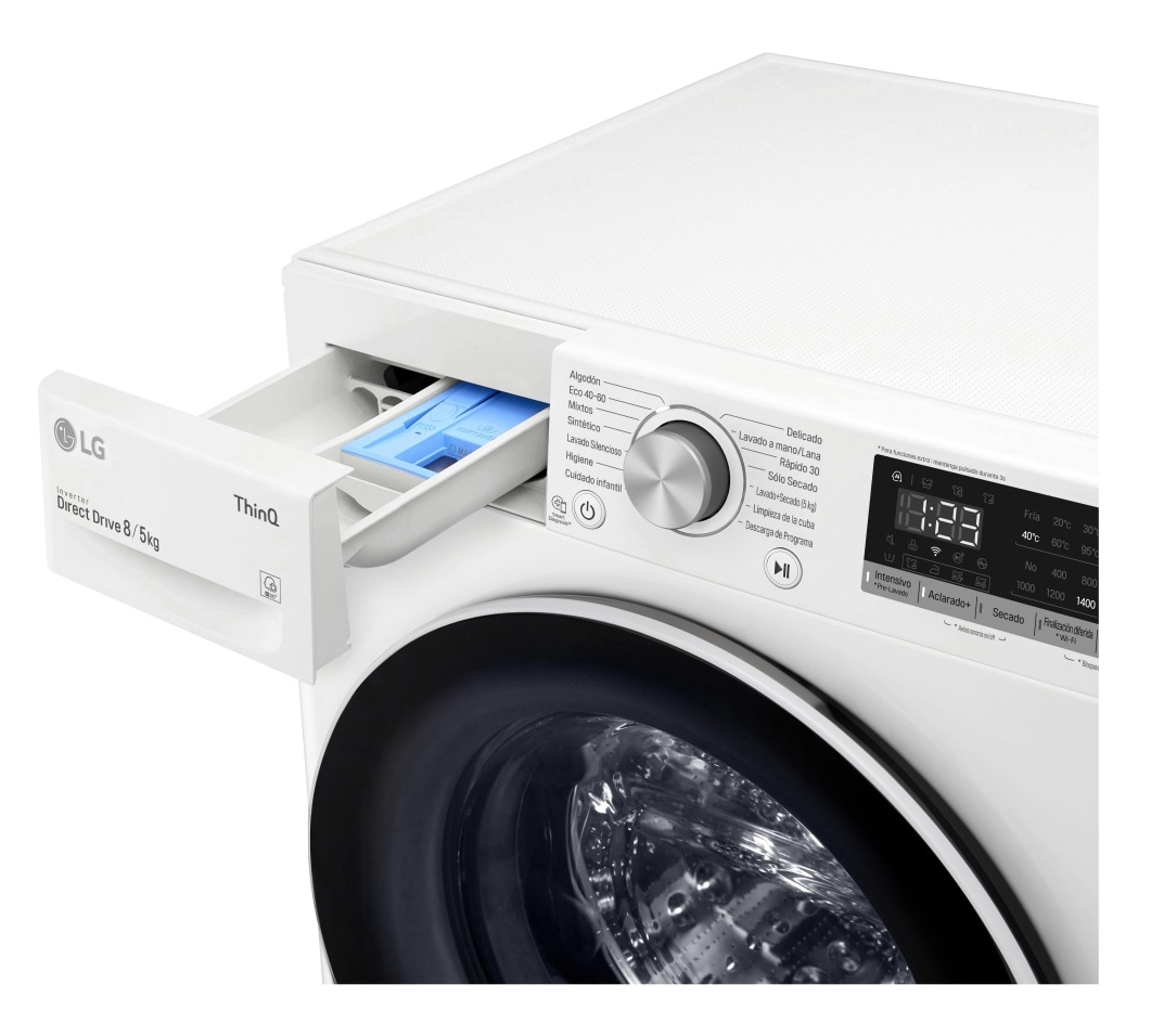 LG F4DN4008N0W washer dryer Freestanding Front-load White – image 5