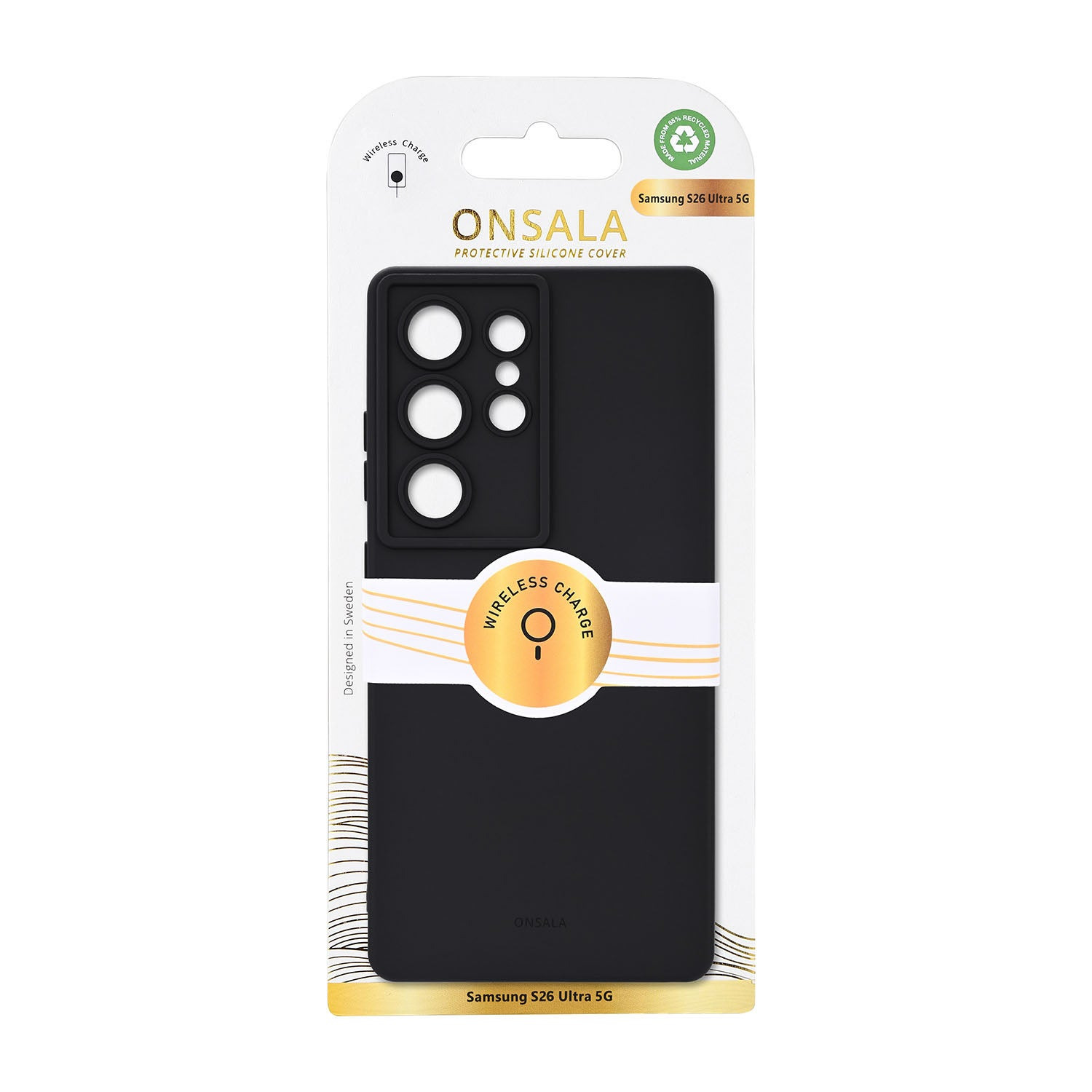 Onsala Phone Case with Silicone Feel Black - Samsung Galaxy S26 Ultra – image 2