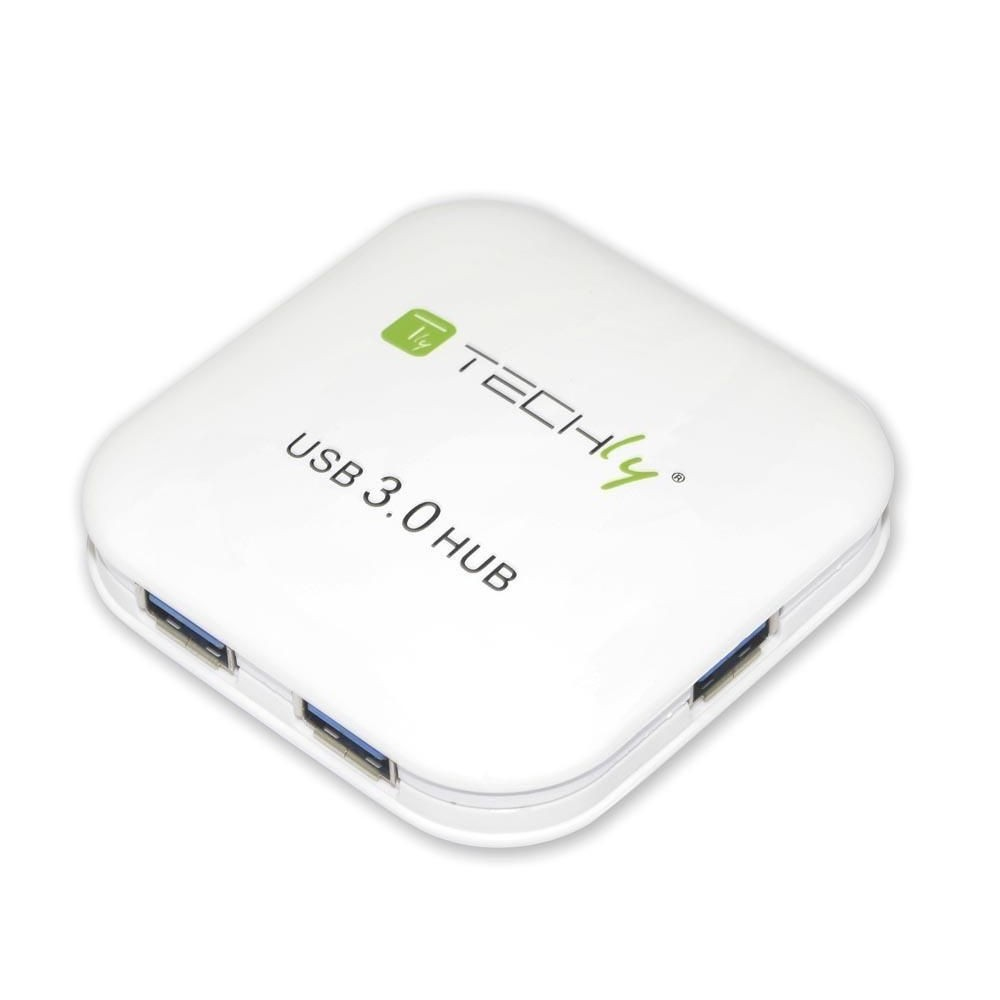Techly USB 3.0 Super Speed Hub 4 Ports White IUSB3-HUB4-WH – image 3