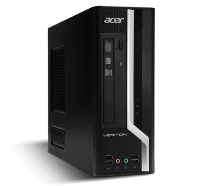 Acer Veriton X 2610G-MO30W Intel® Core™ i3 i3-2100 4 GB DDR3-SDRAM 500 GB Windows 7 Professional SFF PC Black – image 1