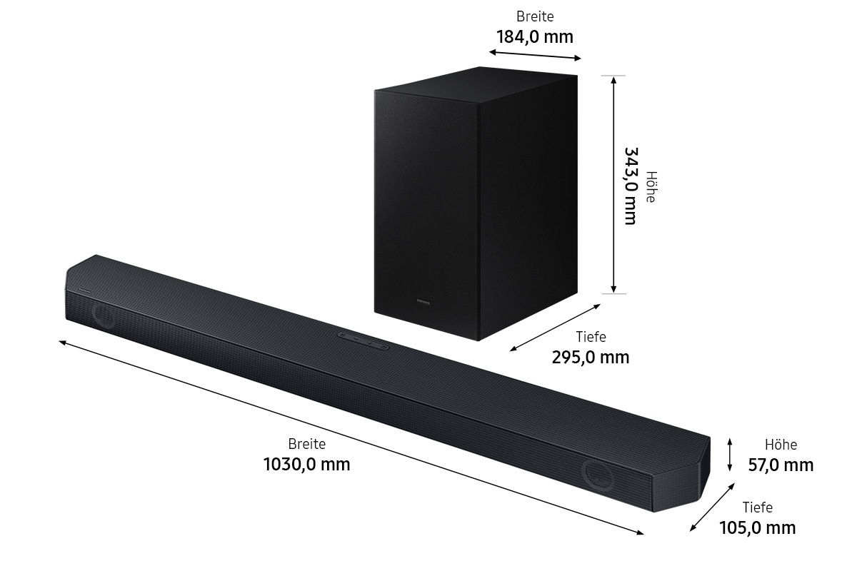 Samsung Q-series HW-Q64GC Black, Titanium 3.1 channels – image 3