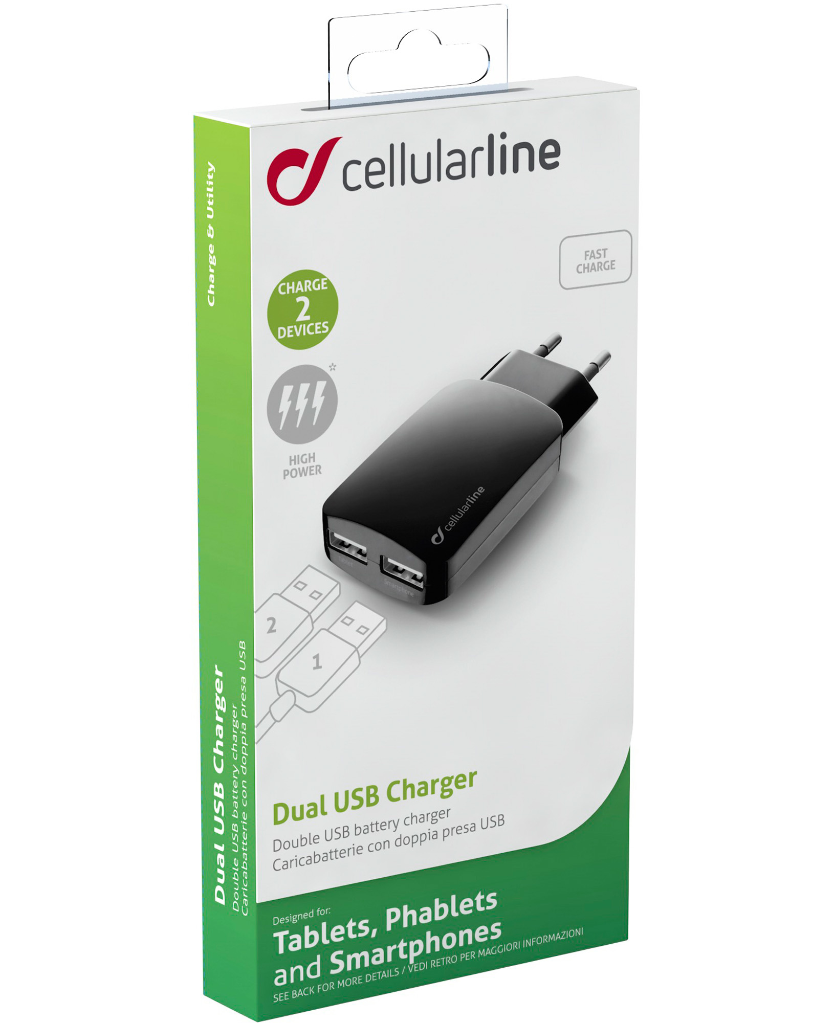 Cellularline USB Charger Dual Ultra - Tablets and Smartphones – image 3