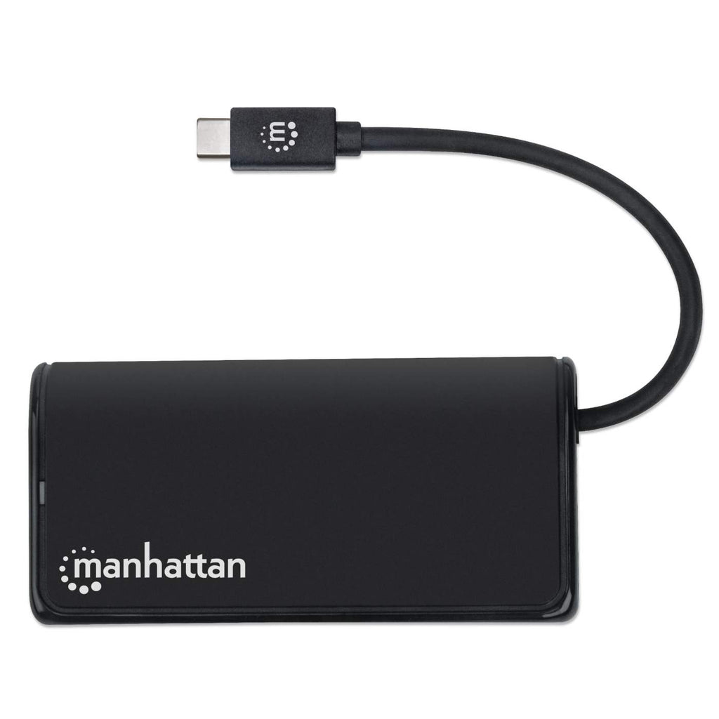 Manhattan USB-C Dock/Hub, Ports (x4): USB-A (x2) and USB-C (x2), 5 Gbps (USB 3.2 Gen1 aka USB 3.0), External Power Supply Not Needed, Cable – image 4