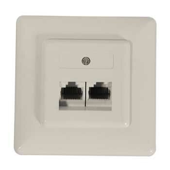 Universal outlet (UAE) 2 x 8 (8), flush mounted