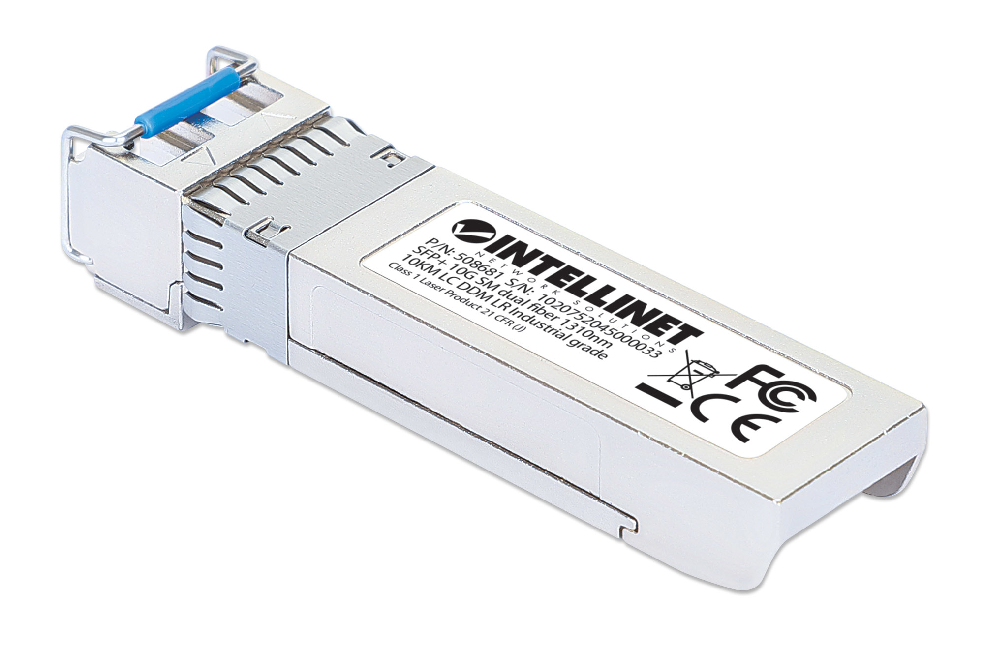 Intellinet Industrial 10 Gigabit Fiber SFP+ Optical Transceiver Module 10GBase-LR (LC) Single-mode Port, 10 km (6.2 mi.), MSA-compliant for Maximum Compatibilit – image 2