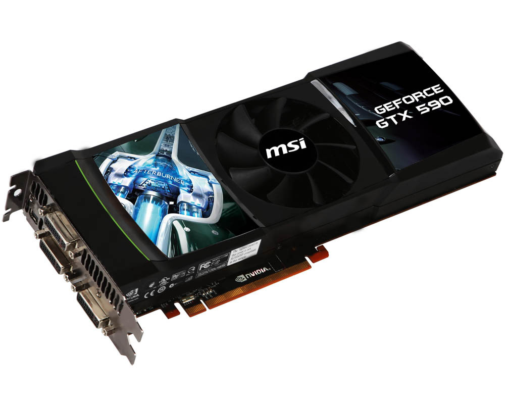 MSI N590GTX-P3D3GD5 graphics card NVIDIA GeForce GTX 590 – image 2