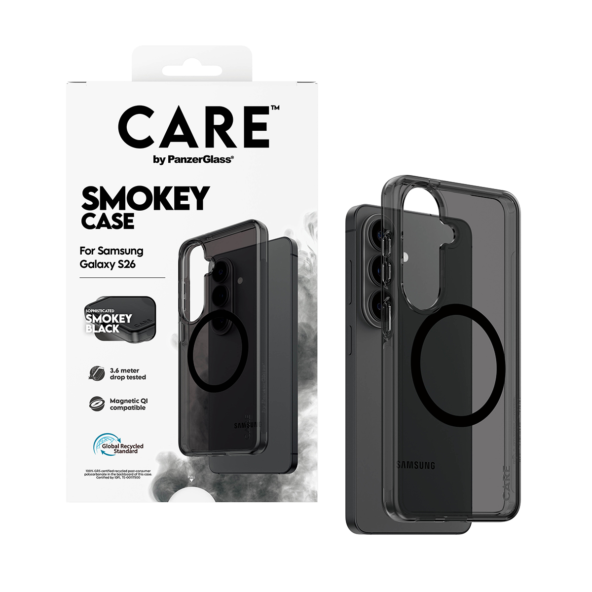 PanzerGlass CARE™ by PanzerGlass® Smokey Case w. Black Qi Samsung Galaxy S26 – image 5