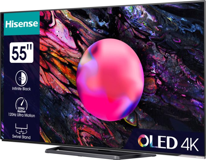 Hisense 55A85K 139.7 cm (55") 4K Ultra HD Smart TV Wi-Fi Black 900 cd/m² – image 2