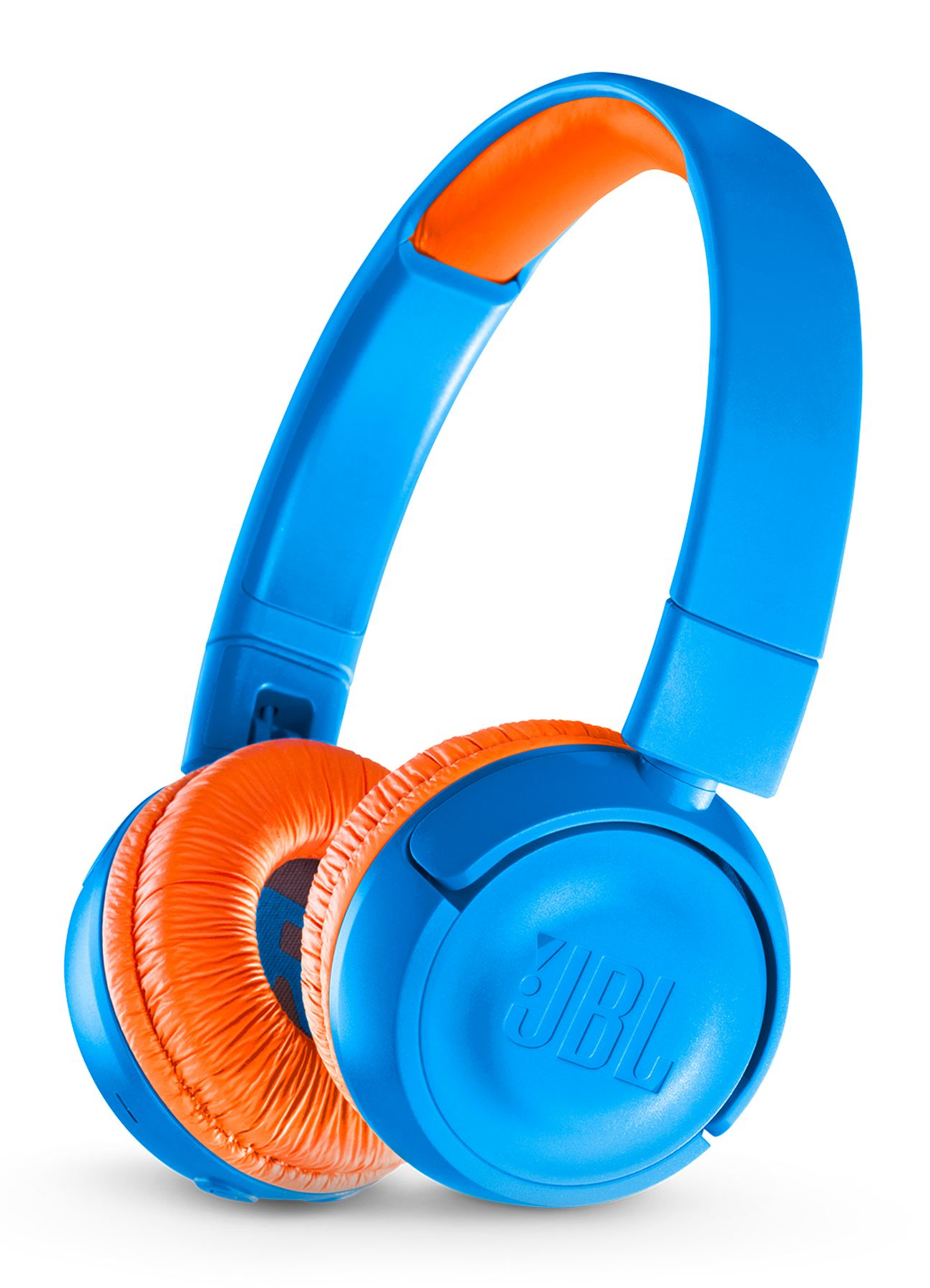 JBL JR300BT Headphones Wireless Head-band Music Bluetooth Blue, Orange – image 1