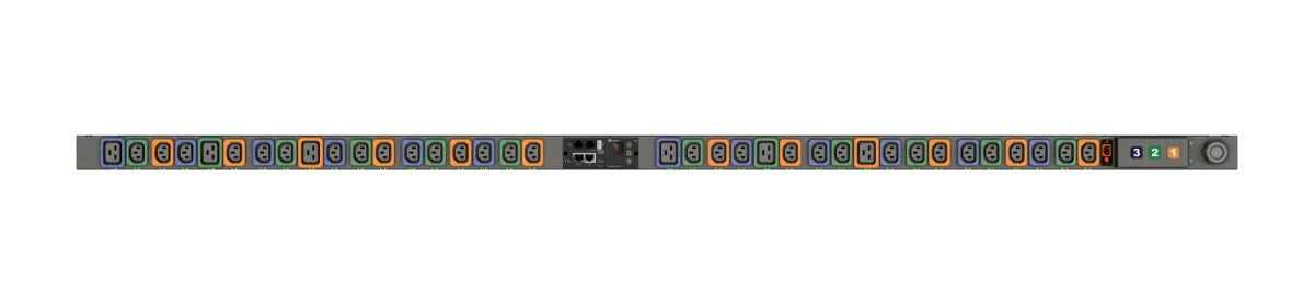 Vertiv MNR3EGB0-36PT63-2PS56B0A10-S-A power distribution unit (PDU) 36 AC outlet(s) 0U Black