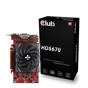 CLUB3D HD5670 512MB GDDR5 GDDR5 128BIT PCI-e 2.1 – image 1