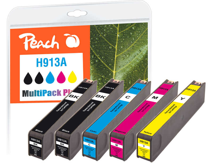 Peach PI300-939 ink cartridge 5 pc(s) Compatible Standard Yield Black, Cyan, Magenta, Yellow