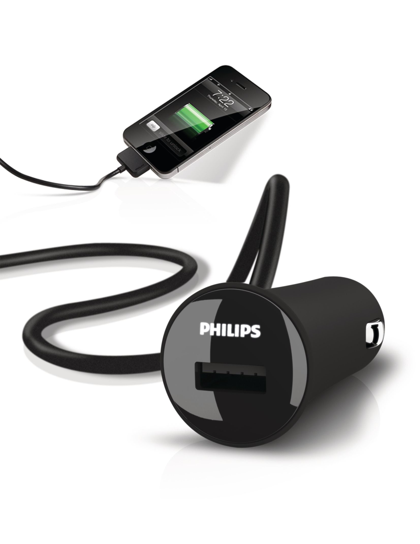 Philips DLP5263/10 mobile device charger Mobile phone, MP3 Black Cigar lighter Auto