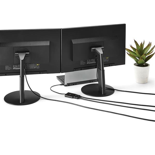StarTech.com USB-C to Dual DisplayPort 1.2 Adapter, USB Type-C Multi-Monitor MST Hub, Dual 4K – image 6