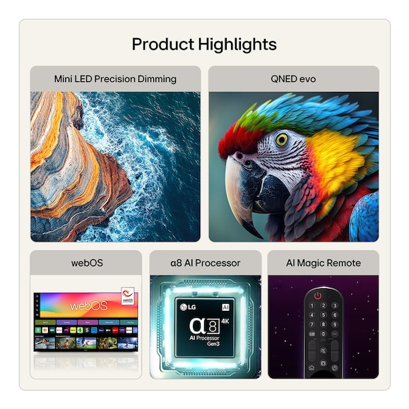 LG 55QNED85B6B TV – image 3