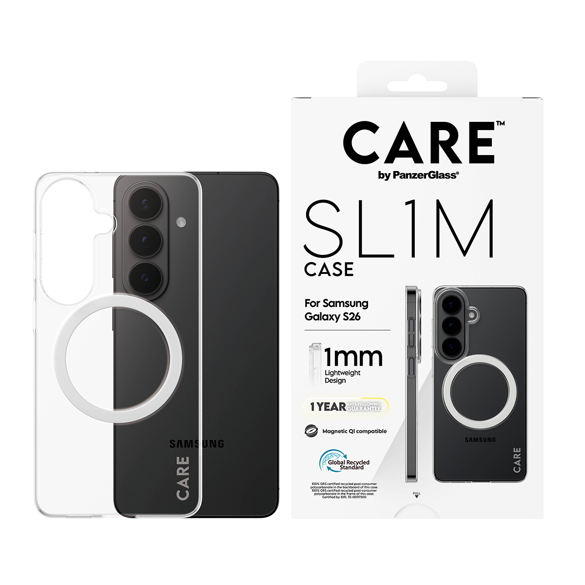 PanzerGlass CARE™ by PanzerGlass® SL1M Case Transparent w. Qi Samsung Galaxy S26 – image 2