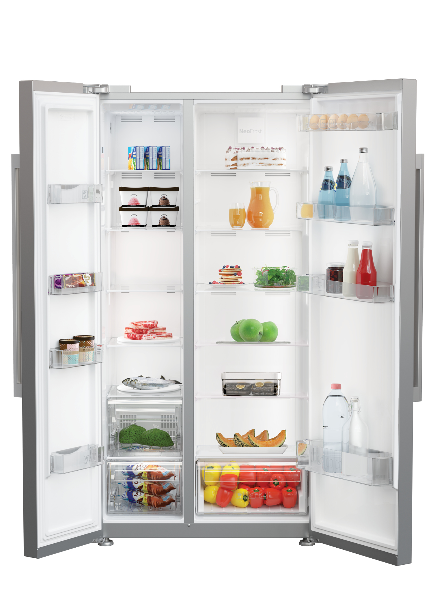 Beko GN163120PT side-by-side refrigerator Freestanding – image 2