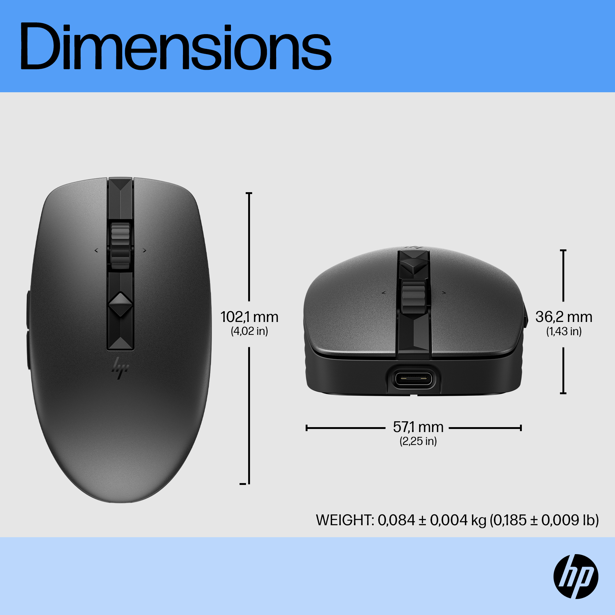 HP 710 Rechargeable Silent Black Bluetooth Mouse – image 6