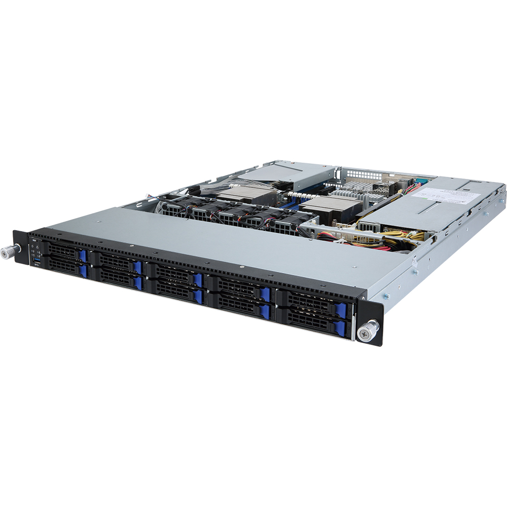 GIGABYTE R150-T60 BGA 2601 Rack (1U) Black, Grey – image 1