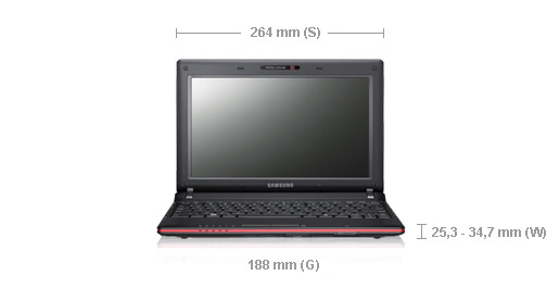 Samsung N N145-JP01PL Intel Atom® N450 Netbook – image 2