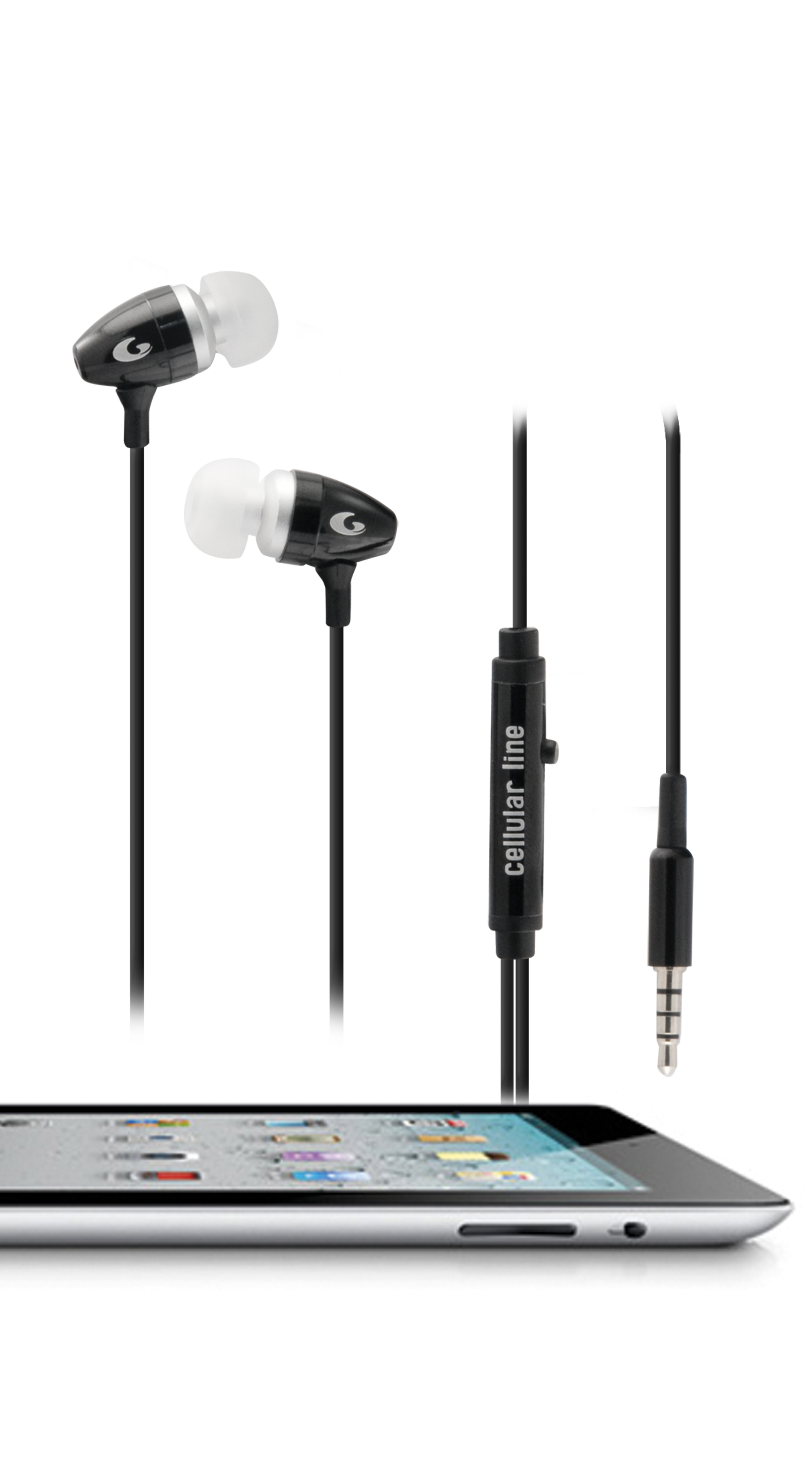 Cellularline CLEARMMICIPADBK headphones/headset Wired In-ear Black – image 2