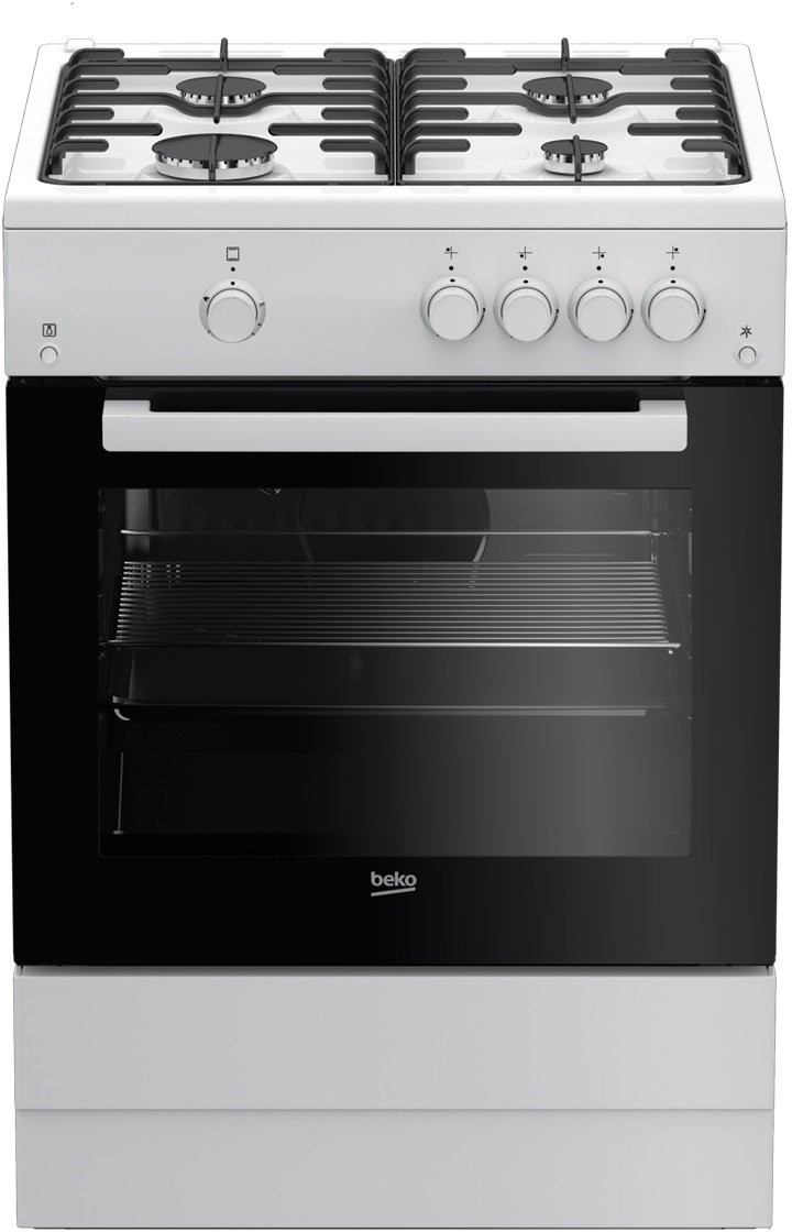 Beko FSG62010FW cooker Freestanding cooker Gas White