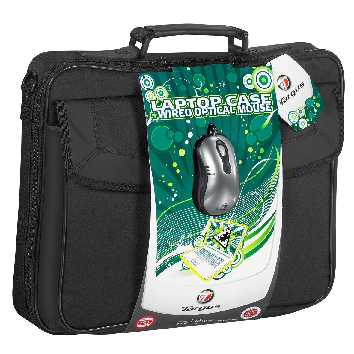 Targus 15.4" Laptop Case & Wired Optical Mouse
