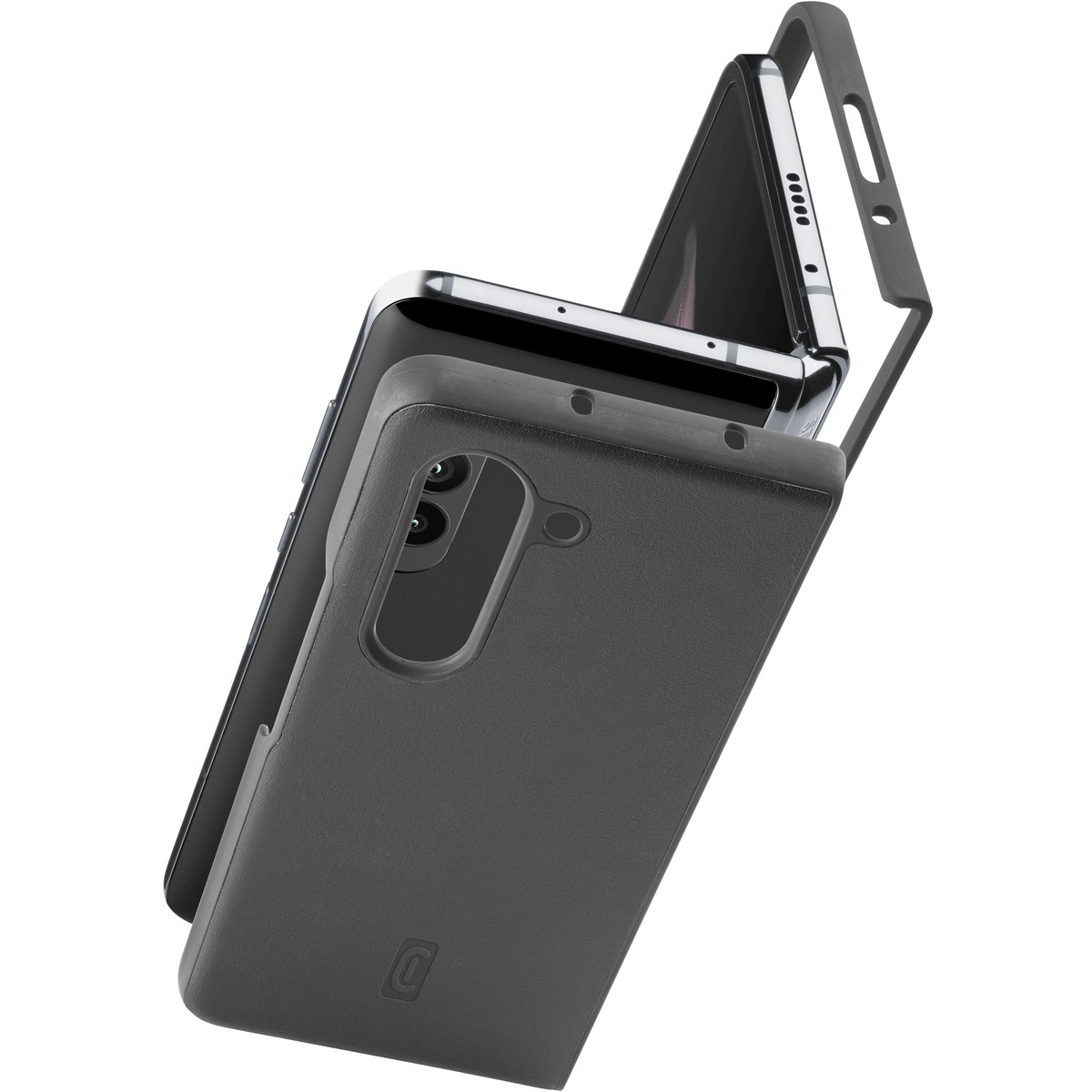 Cellularline Fit Duo - Galaxy Z Fold5 Rigid, leather-like two-piece housing