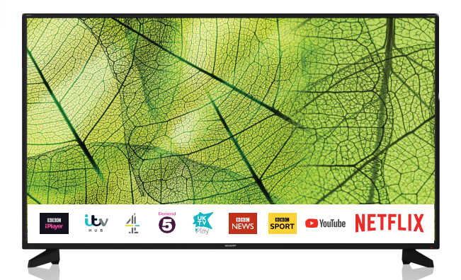 Sharp 40BJ2E TV 101.6 cm (40") 4K Ultra HD Smart TV Wi-Fi Black