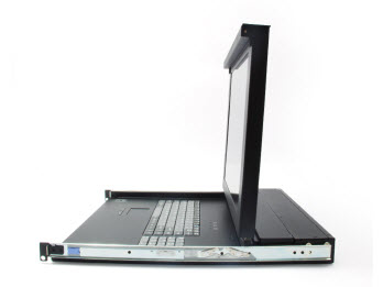 LevelOne 15" LCD KVM Rack Console, English K/B – image 4