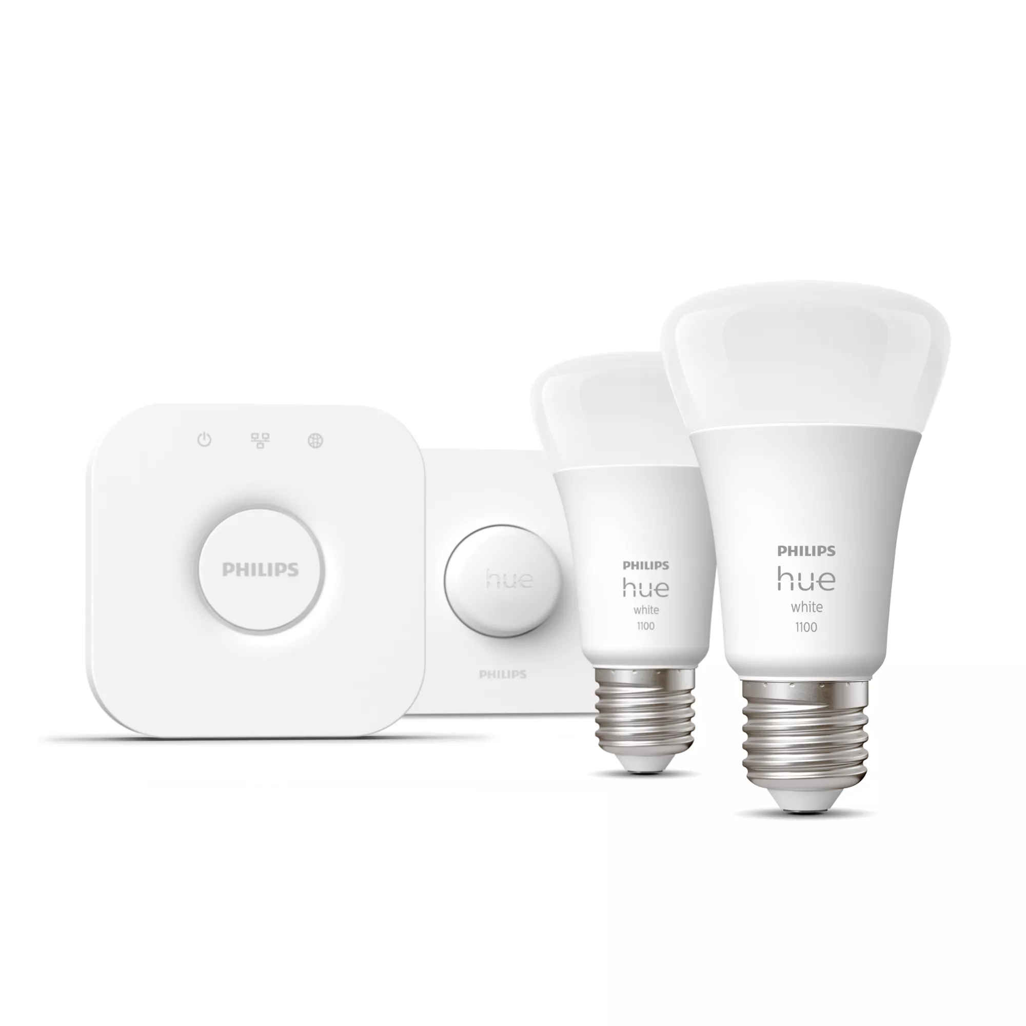 Philips by Signify Philips Hue White Starter kit: 2 E27 smart bulbs (1100) + smart button – image 2