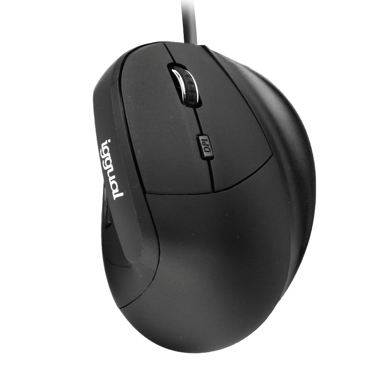 iggual IGG318386 mouse Office Right-hand USB Type-A Optical 2400 DPI – image 1