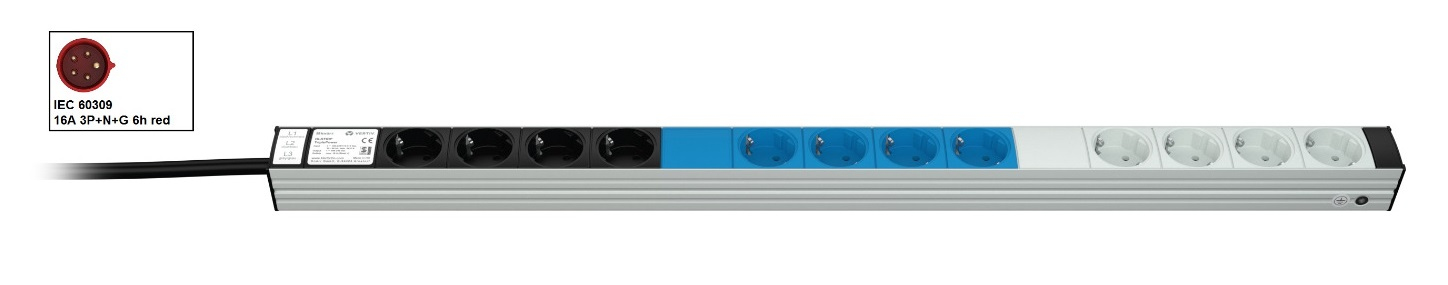 Vertiv Knürr DIS Rack PDU, TripplePower, 0U, input IEC 60309 230/400V – image 2