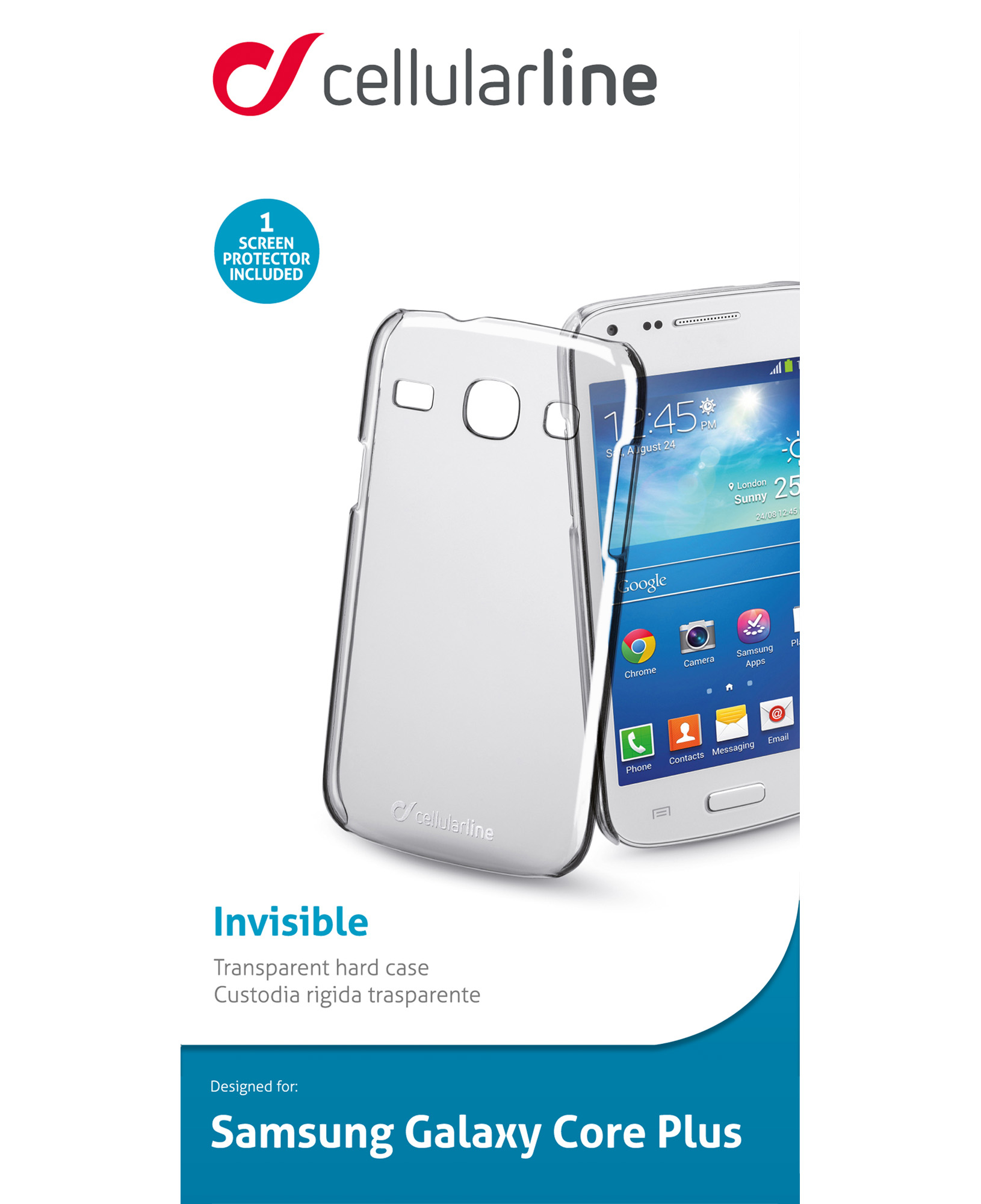 Cellularline Invisible Galaxy Core Plus- Transparent – image 2