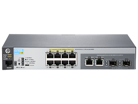HP 2530-8G-PoE+ Managed L2 Gigabit Ethernet (10/100/1000) Power over Ethernet (PoE) 1U