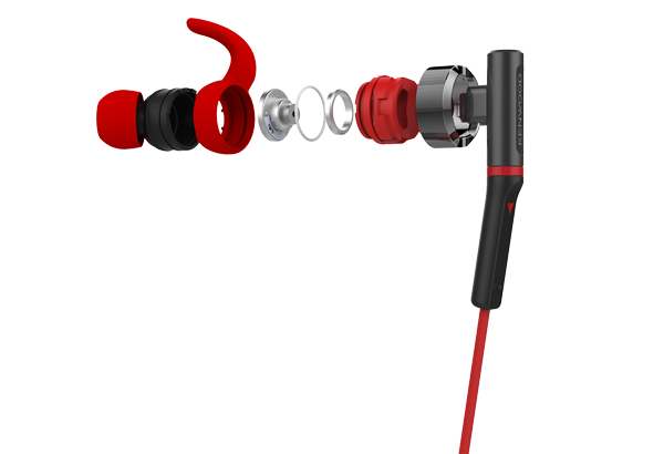 Kenwood KHS-R800-R headphones/headset Wired In-ear Grey, Red – image 3