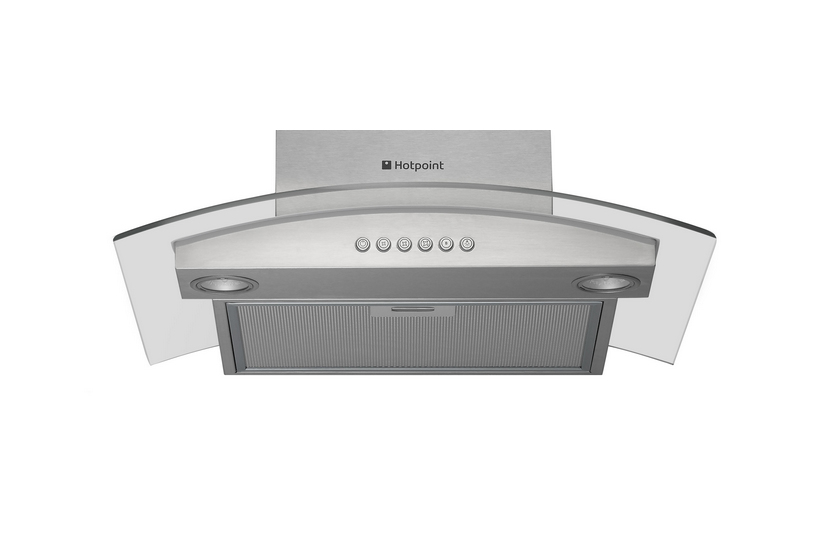 Hotpoint HDA6.5SAB cooker hood Wall-mounted Stainless steel 474 m³/h – image 3