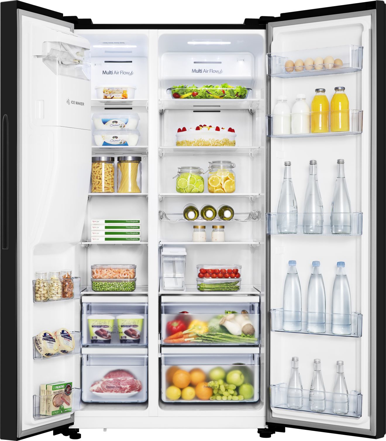 Hisense RS694N4TFE side-by-side refrigerator Freestanding – image 3