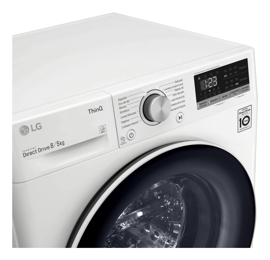LG F4DN4008N0W washer dryer Freestanding Front-load White – image 3