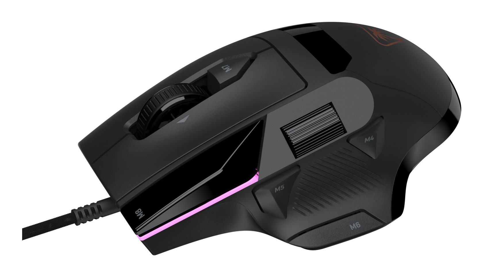 Turtle Beach Command Series MC3 Souris de Gaming Filaire avec capteur Optique Owl Eye 30K DPI, molette de défilement 4D, interrupteurs optiques Titan, 28 Boutons programmables et éclairage RGB