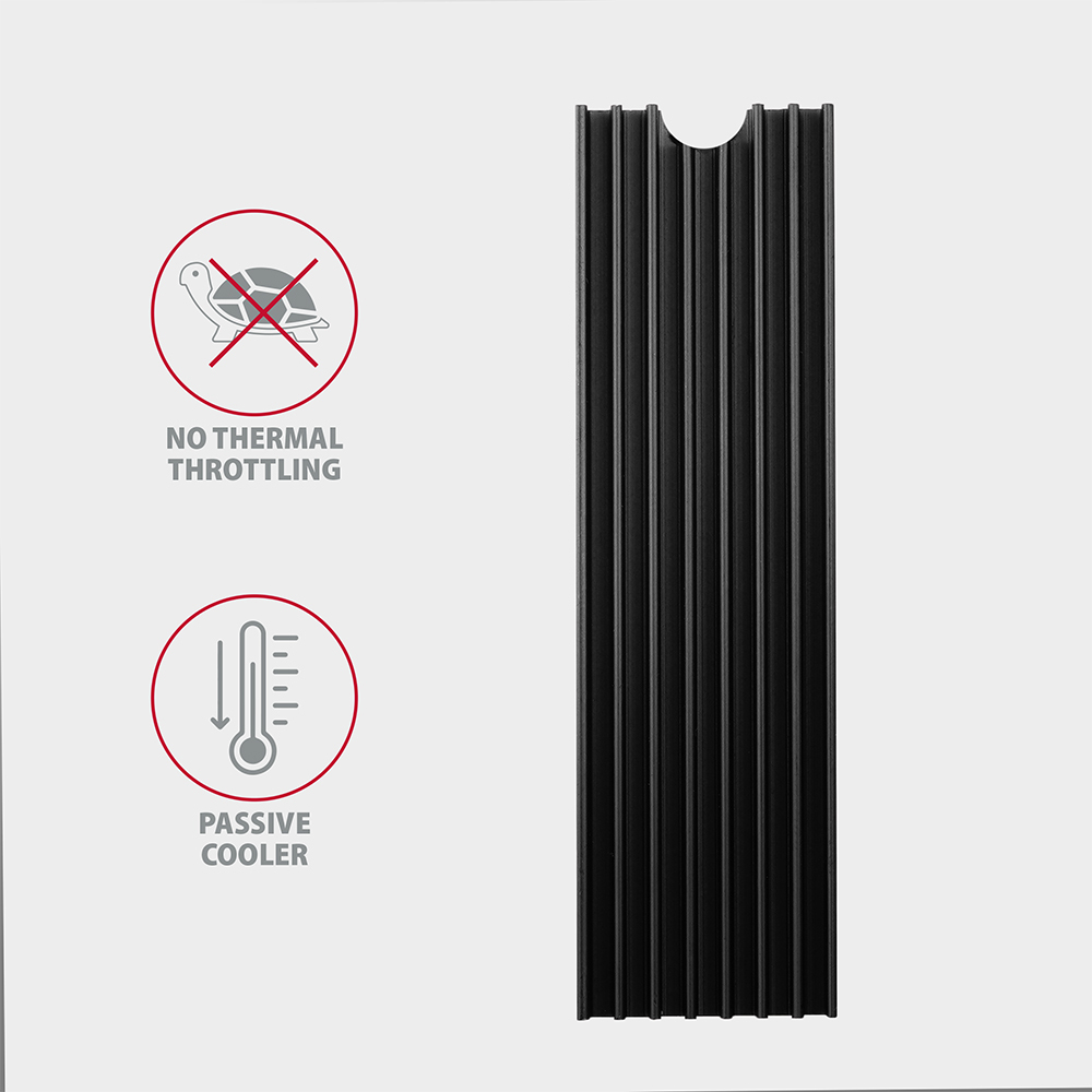 Axagon CLR-M2L6 Passive aluminum heatsink for all M.2 SSDs, size 2280, high – image 4